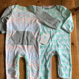 matching footless jammies